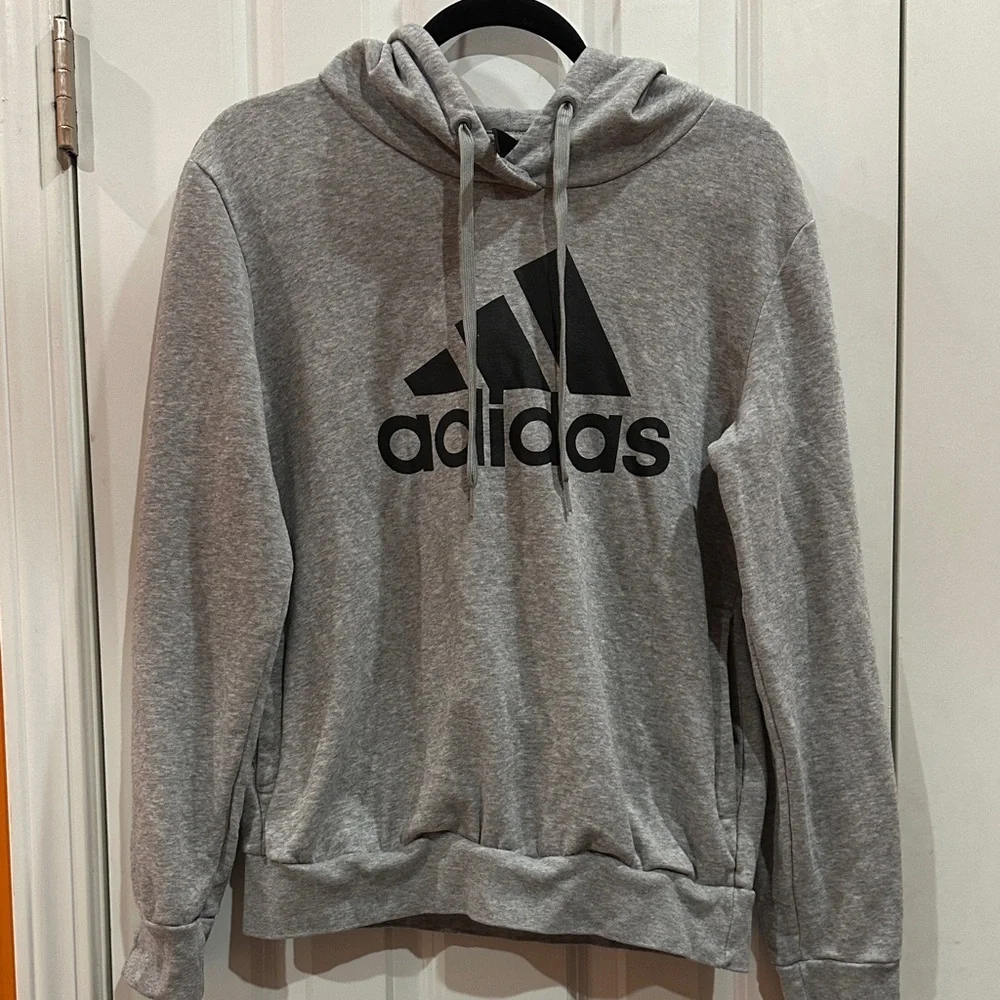 NWOT Adidas Men's Gray Hoodie Sweater size S